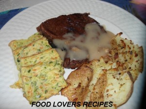 baby marrow souffle opgeskep met steak