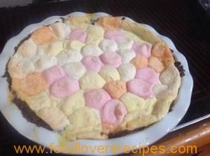 pampoentert met marshmellows