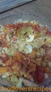 bacon en hoenderslaai